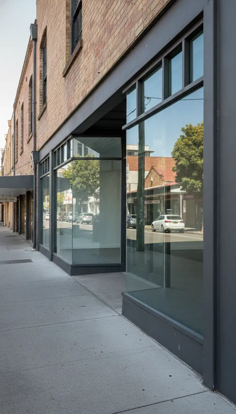 Shopfront glass replacement South Brisbane using toughened or laminated safety glass for fast commercial repairs and security.